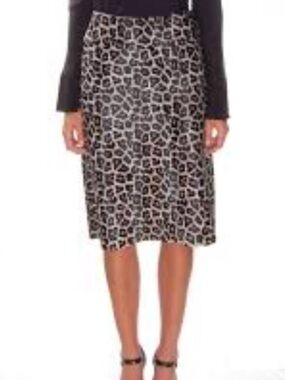 THEORY ANIMAL PRINT SKIRT